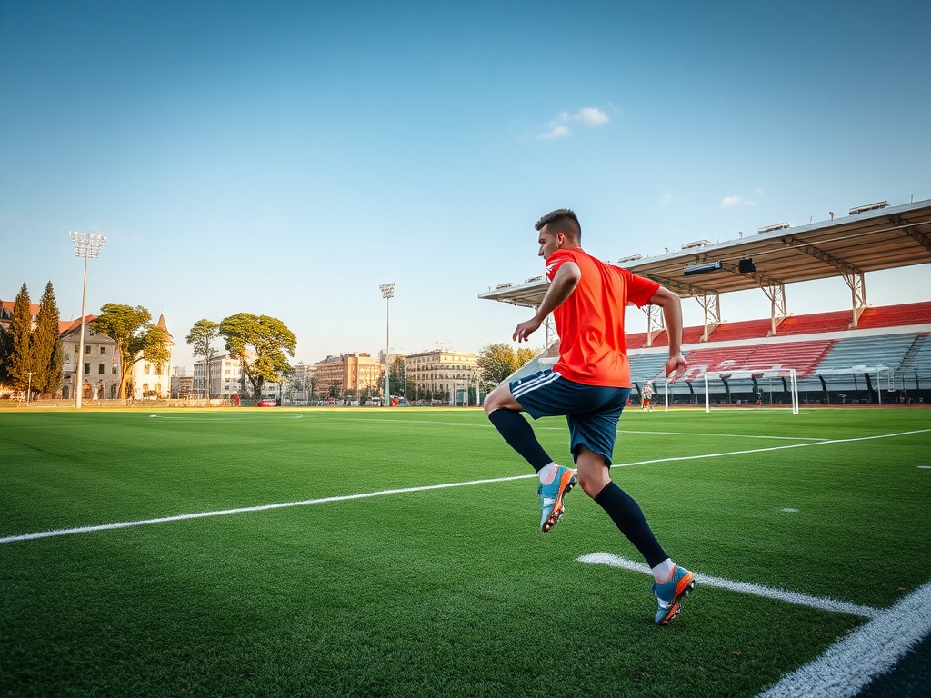 Piłkarze Arki Gdynia podczas meczu, w tle kibice, symbol walki o utrzymanie w lidze